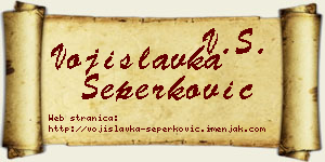 Vojislavka Šeperković vizit kartica